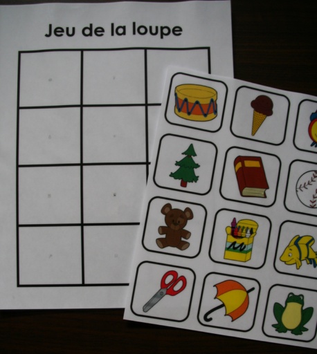 Jeu de la loupe (5 sens)