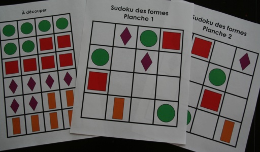 Sudoku (Les formes)