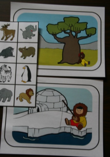 Animaux d'Arctique ou d'Afrique (Grand Nord)